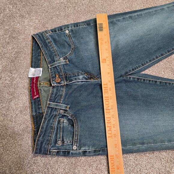 vtg Y2K grunge streetwear Levis 524 Too Superlow Stretch Bootcut Jeans sz jr. 7m - Picture 7 of 15